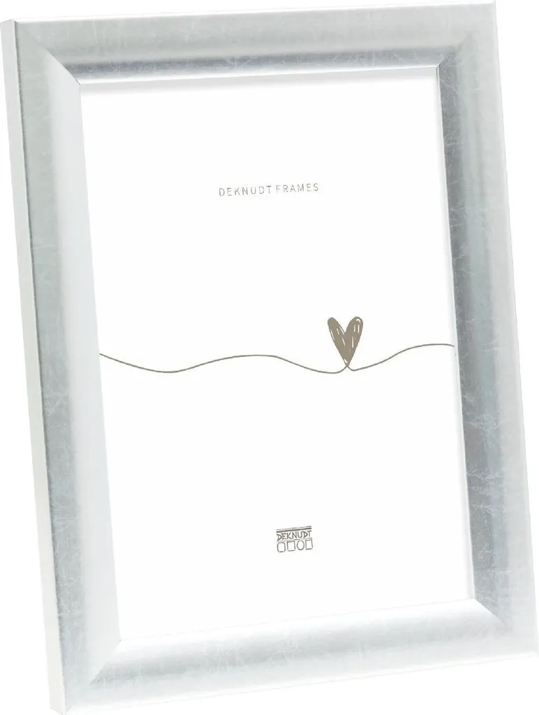 Cadre pour Diplôme A4 Deknudt S54SD2 Bois Argenté Décoration Murale