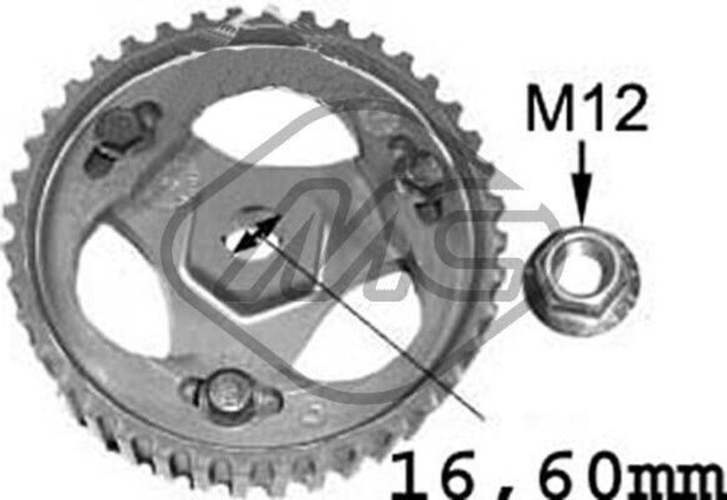 Metalcaucho Zahnrad Einspritzpumpe 05623 für RENAULT CLIO Produktbild 