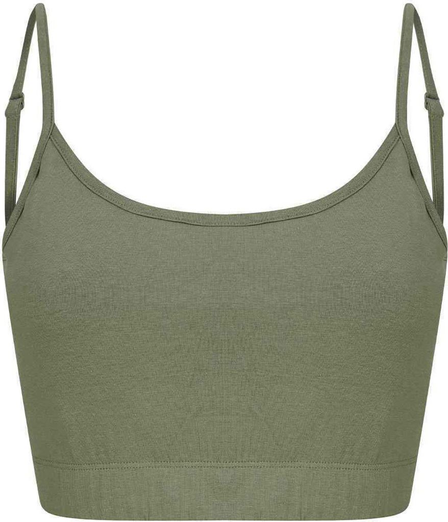 SF - Trägerhemd kurz geschnitten für Damen PC4931 (M) (Khaki)