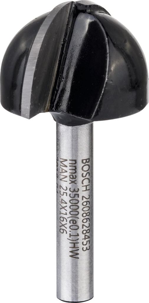 Bosch Hohlkehlfräser 6 mm R1 12,7 mm D 25,4 mm L 15,6 mm G 49 mm