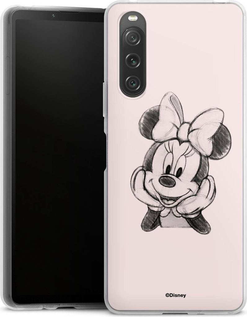 DeinDesign Handyhülle für Sony Xperia 10 V Silikon Hülle Case Smartphone Schutzhülle Disney Minnie Mouse Offizielles Lizenzprodukt