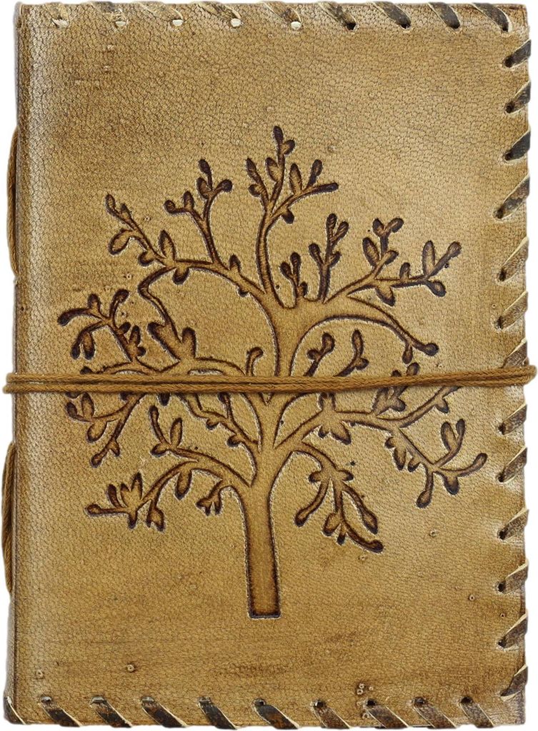 Notizbuch aus Leder - hellbraun - Skizzenbuch - Tagebuch - Produktbild 