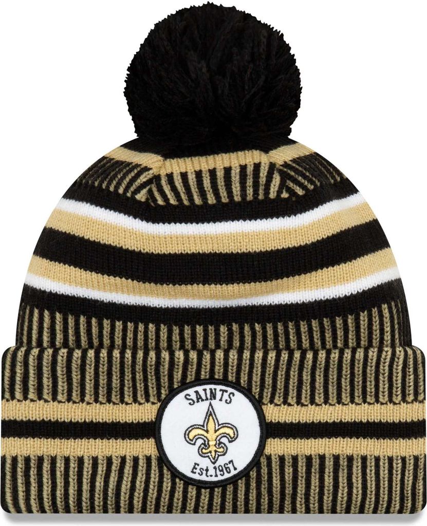 NFL New Orleans Saints Sideline 2019 Bobble Wollmütze Produktbild 