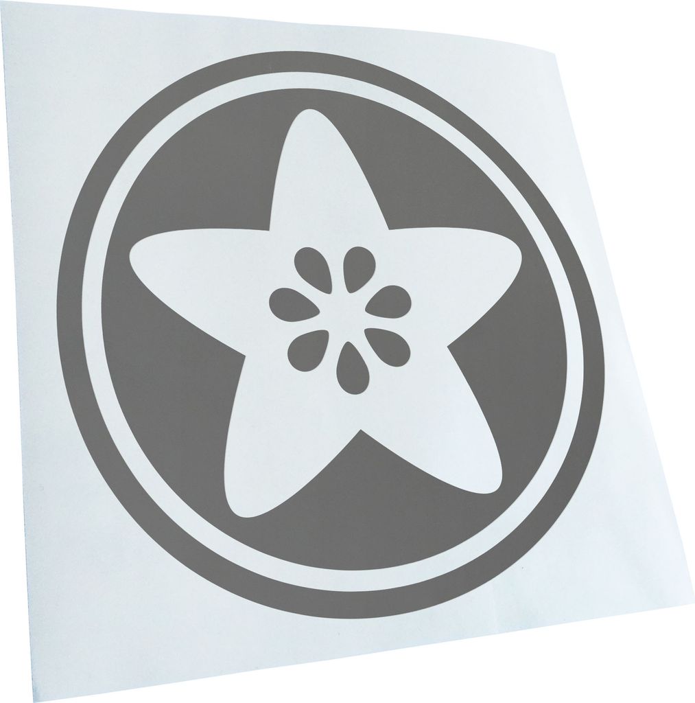 Kiwistar - Autoaufkleber - Logo D1 - Grau - 40x40cm - Aufkleber für Auto, Laptop, Fahrrad, LKW, Motorrad mehrfarbig JDM Decal Racing