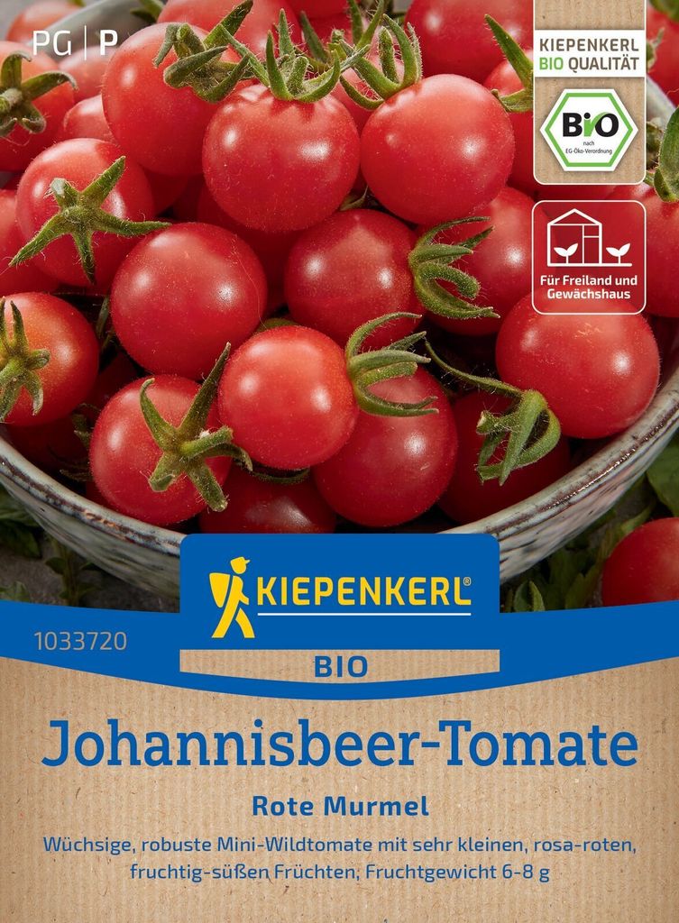 Kiepenkerl Johannisbeer-Tomatensamen Rote Murmel Solanum pimpinellifolium 10 Pflanzen