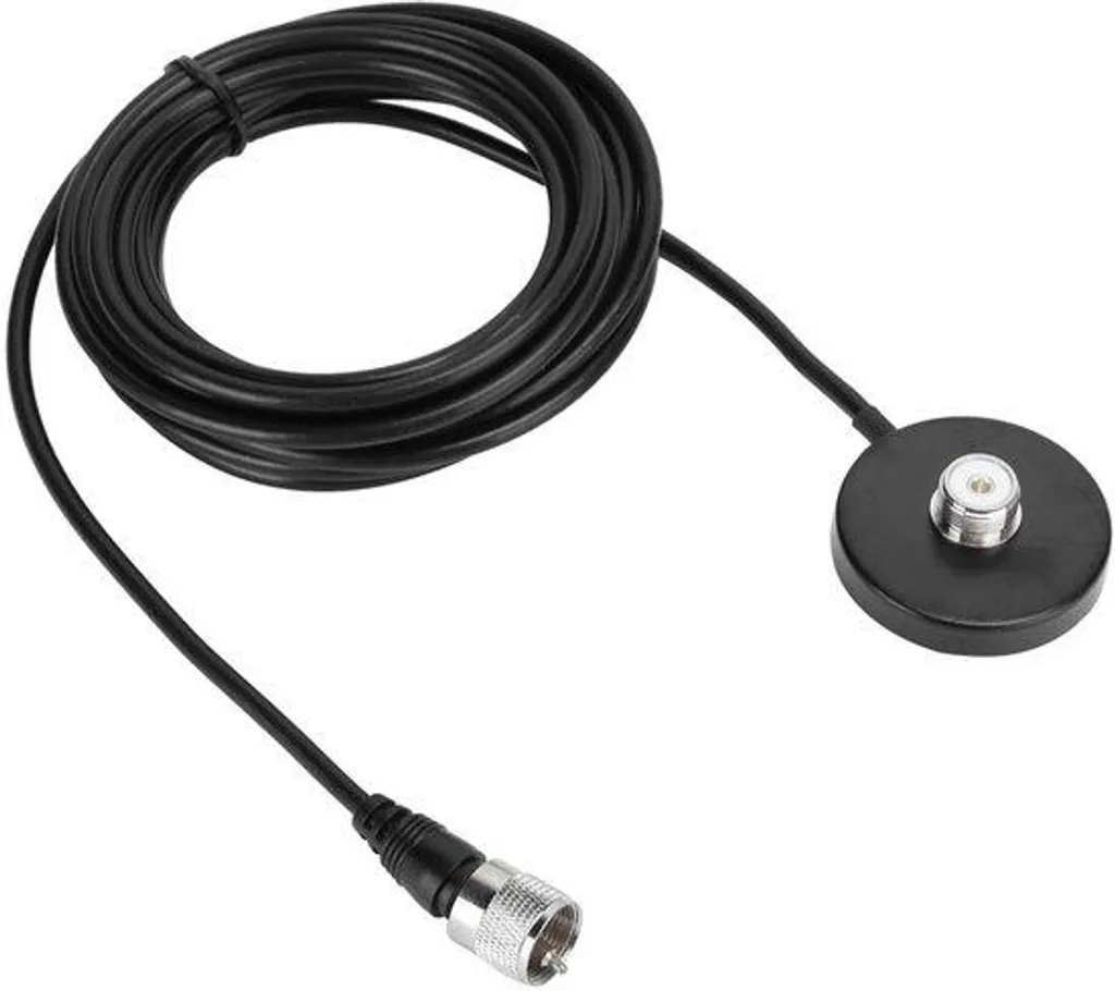 Fixation Antenne Radio Magnétique Anti-Rayures avec Câble PL Longueur 5m