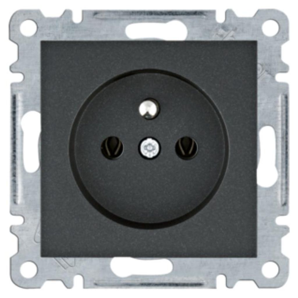Zásuvka s uzemněním, 16 A/250 VAC, černá WL1023 Lumina Obrázek produktu 