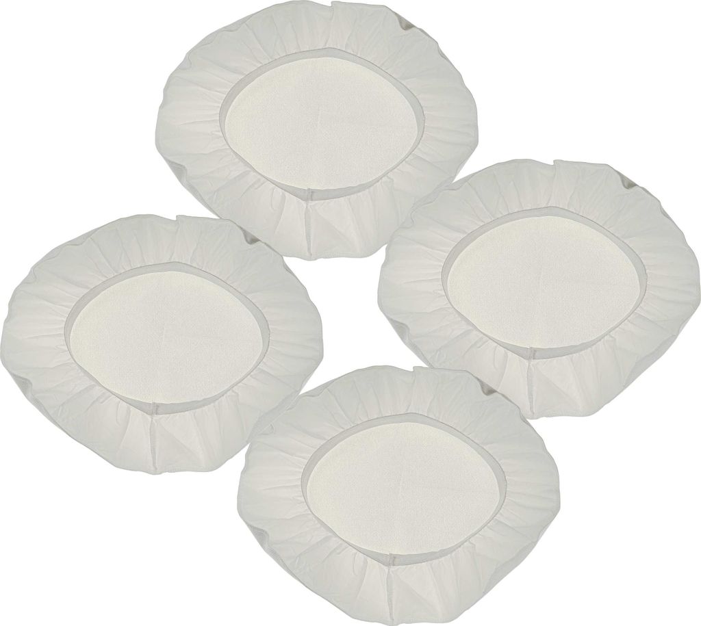 vhbw 4x Membranfilter kompatibel mit Dewalt D27902, D27902M, D27901 Staubsauger - Stofffilter-Set Weiß