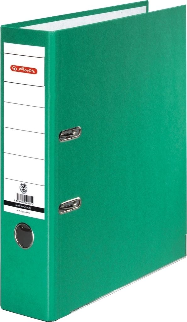 Ordner A4 maX.file nature plus 80mm grün Packung mit 20 Stück