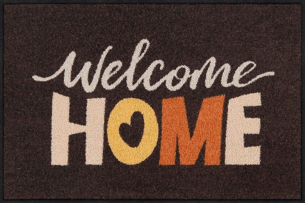 Salonloewe HOMECOMING BROWN Fußmatte Wohnmatte 50 x 75 cm