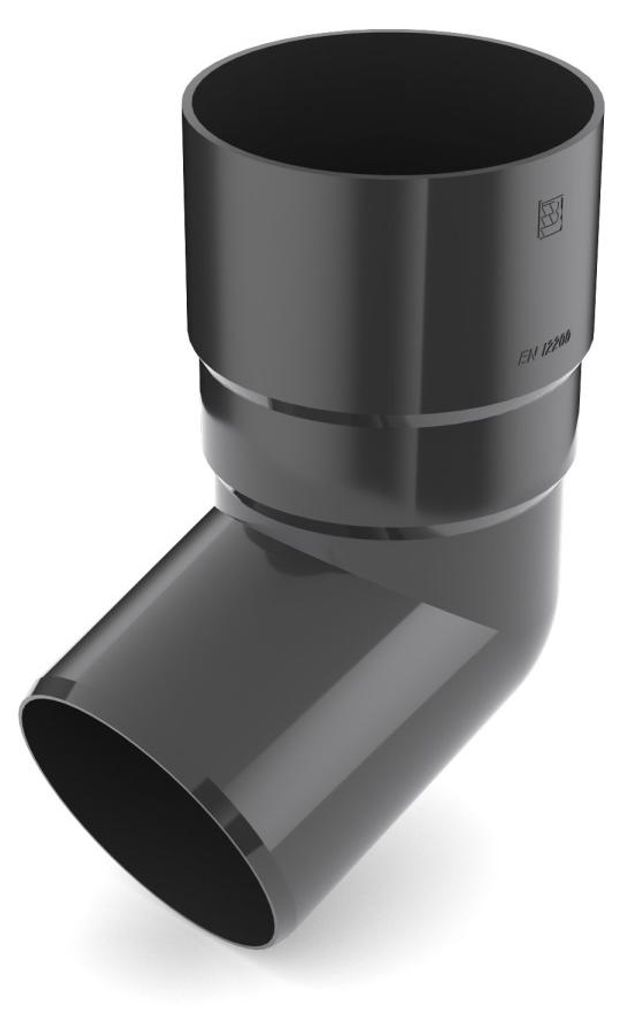 BRYZA Koleno svodu 67° plastové Ø 63 mm, Antracit RAL 7021 Obrázek produktu 