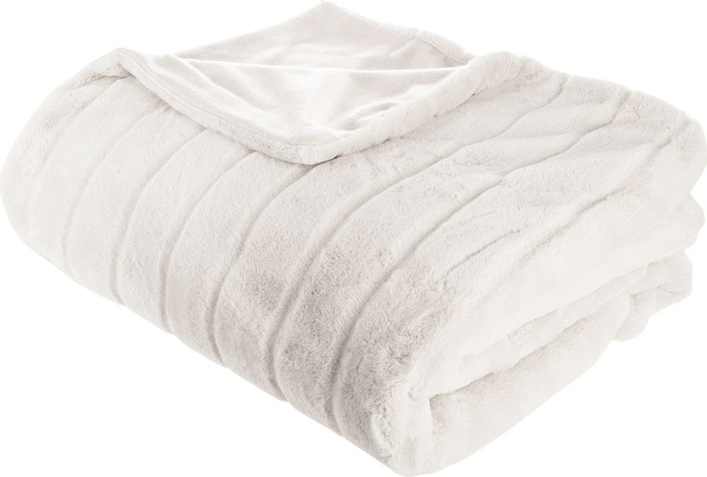 Eazy Living Kuscheldecke 230 x 180 cm Weiß Schafsfell
