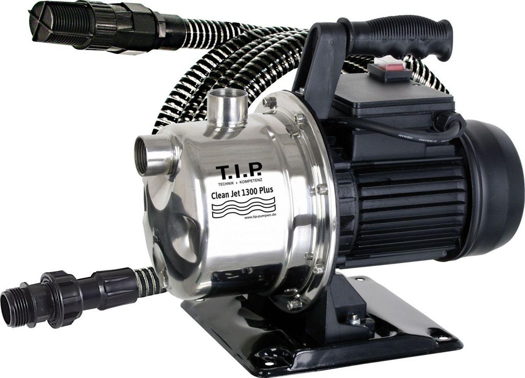 T.I.P. Gartenpumpe Clean Jet 1300 Plus mit Kit Fördermenge: Produktbild 