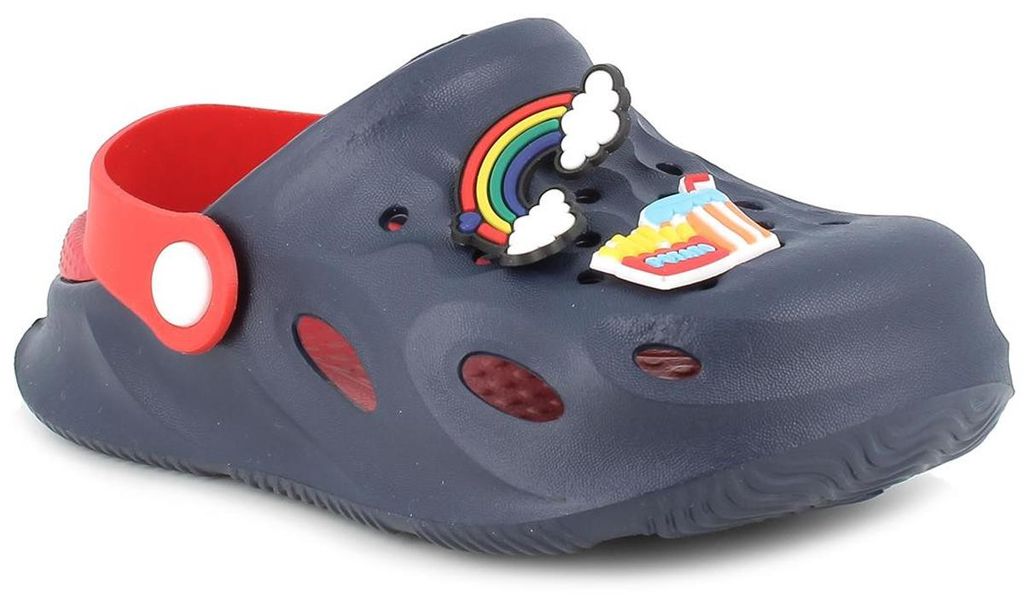 Primigi Beach Kinder Clog-Sandale Navy/Rot, 39565-33 - Gr. 28