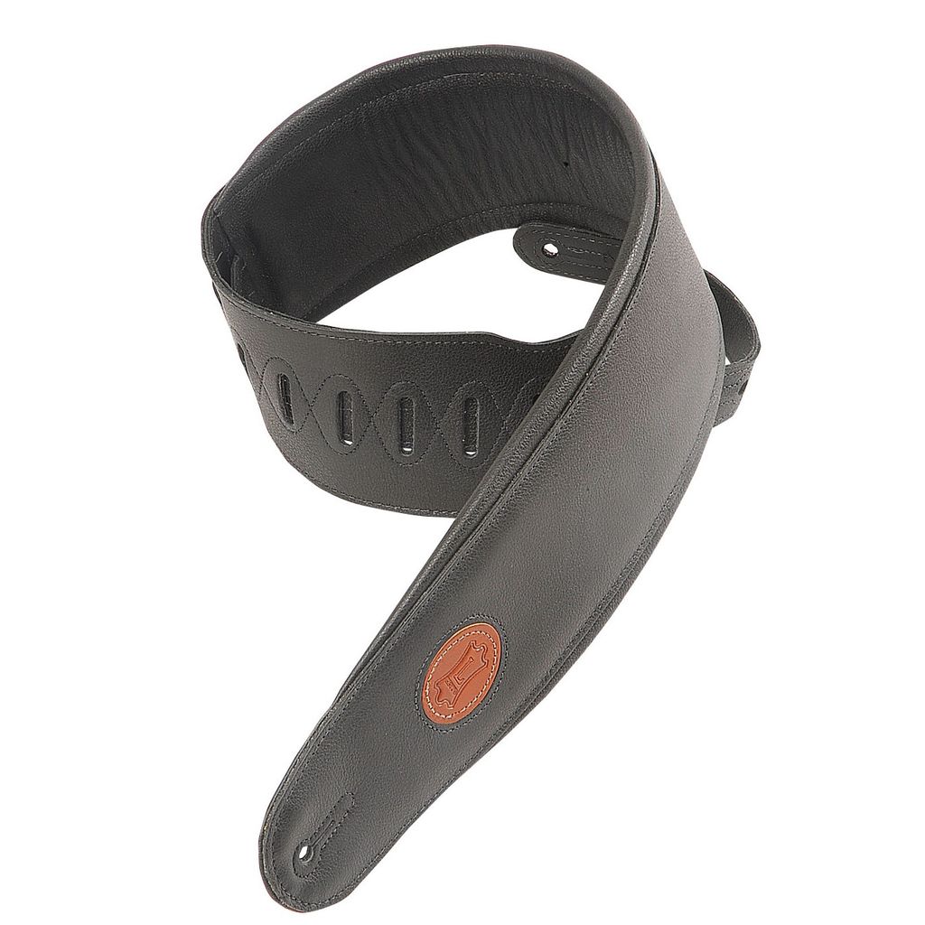 MSS2-4-BLK 4 1/2" Garment Leather Bass Strap Black