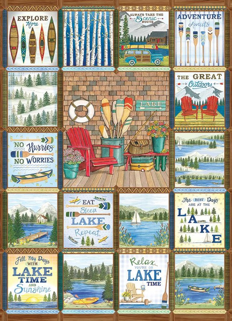 Cobble Hill Puzzle Lake Country 1000 Teile - Erwachsenenpuzzle