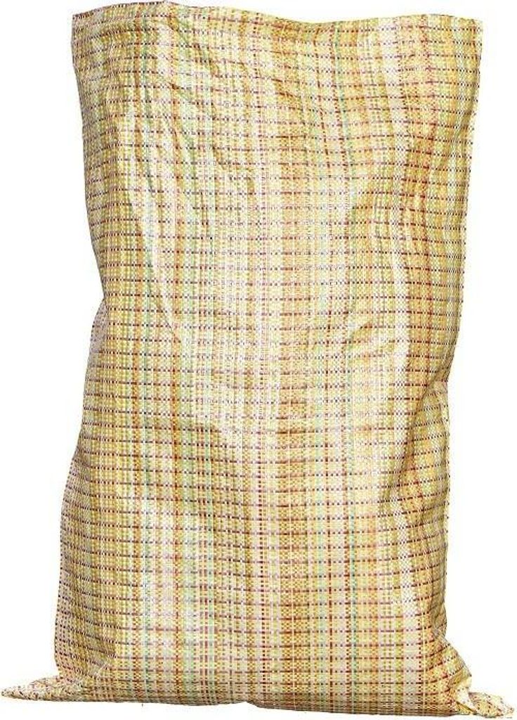 100x Bunt gewebter Bauschuttsack 55x80cm | Gewebter PP-Baustoffsack für leichtes Material