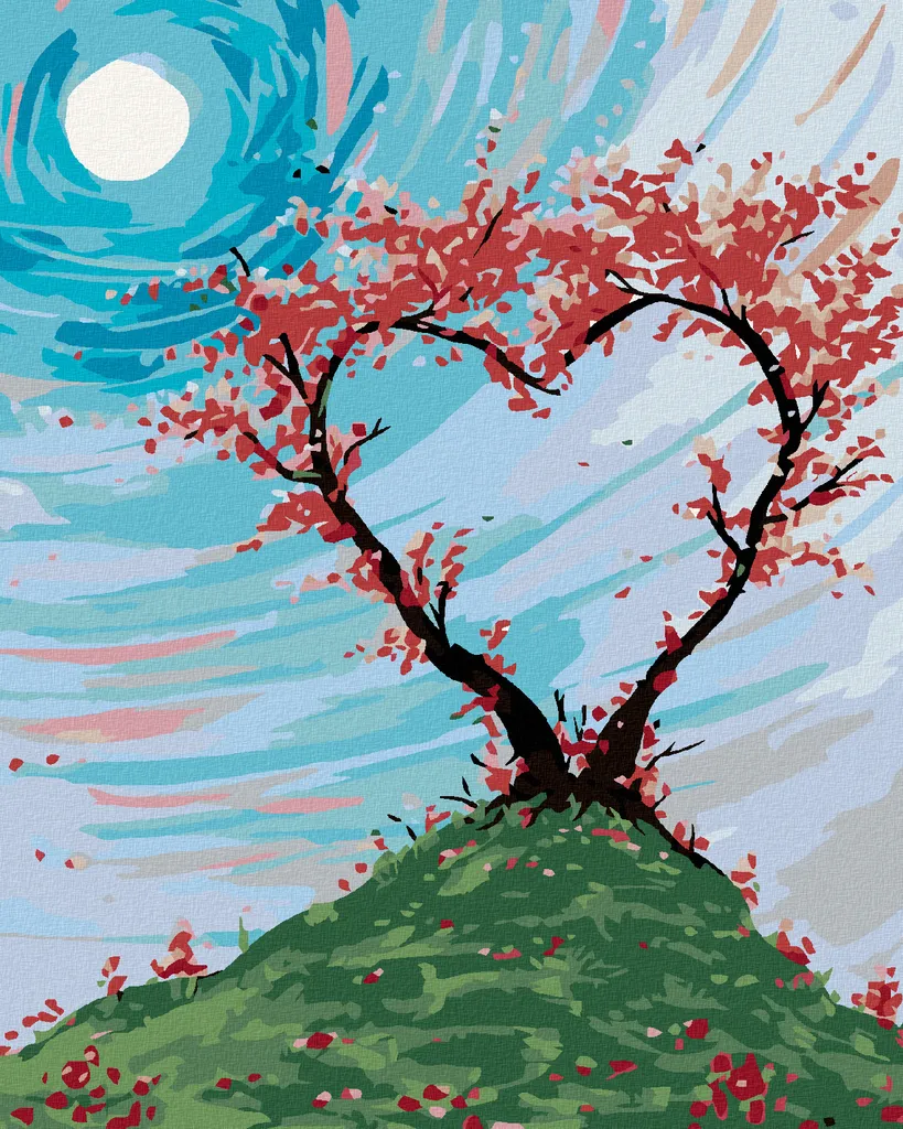 Zuty Kit 5D Diamond Painting 40x50 cm - Cespuglio Cuore Alta Resa