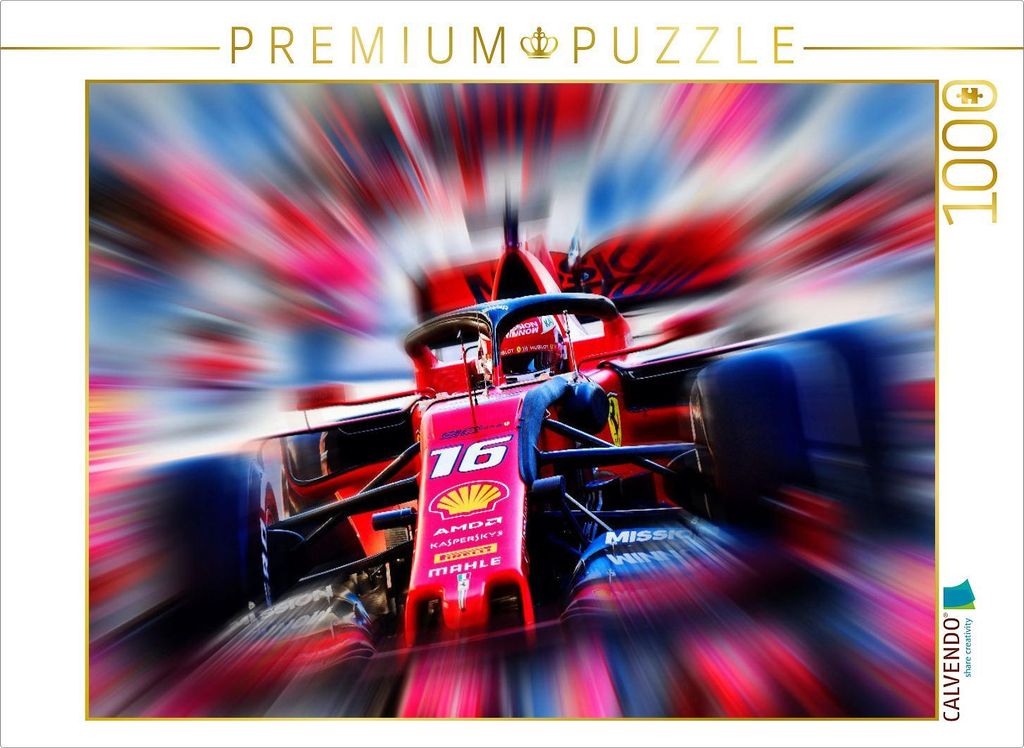 CALVENDO Puzzle Charles Leclerc aus dem Fürstentum Monaco ist bei der Scuderia Ferrari unter Vertrag. Leclerc ist erst der dritte Monegasse in der...