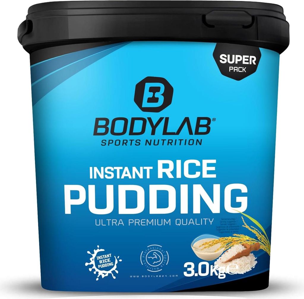 BODYLAB Instant Rice Pudding - 3000g - aus 100% Reismehl Produktbild 