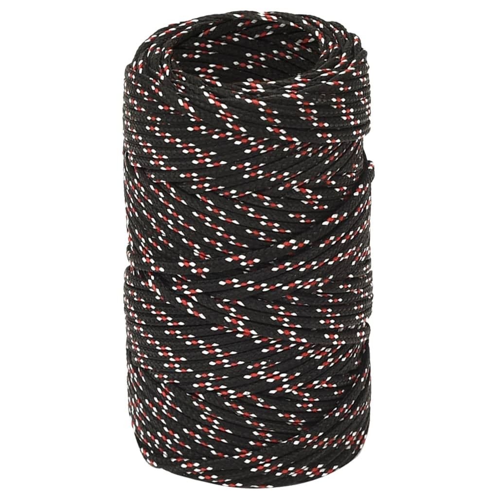 "Winter Sale" Bootsseil Schwarz 2 mm 250 m Polypropylen - Gartenmöbel & Zubehör Designermöbel 487817