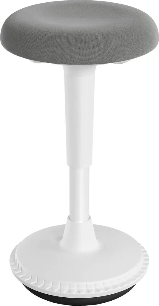 Tabouret assis-debout ergonomique idéal pour bureau réglable Gris