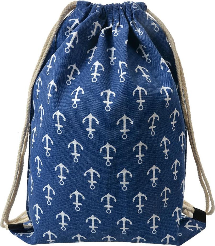 Clayre & Eef Rucksack 34x43 cm Blau Synthetisch Anker