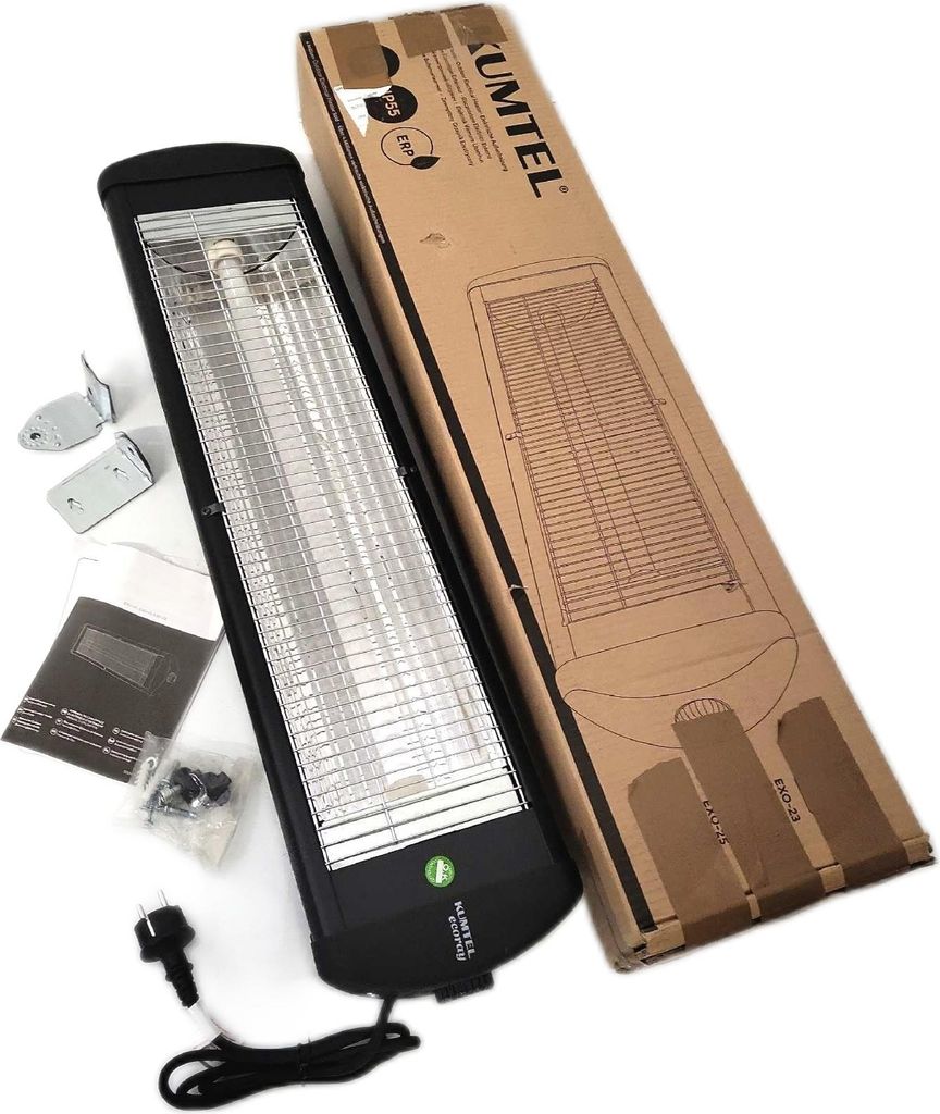 KUMTEL Infrarot Heizstrahler 2000 Watt Wand-und-Decken-Installation Wasserdicht