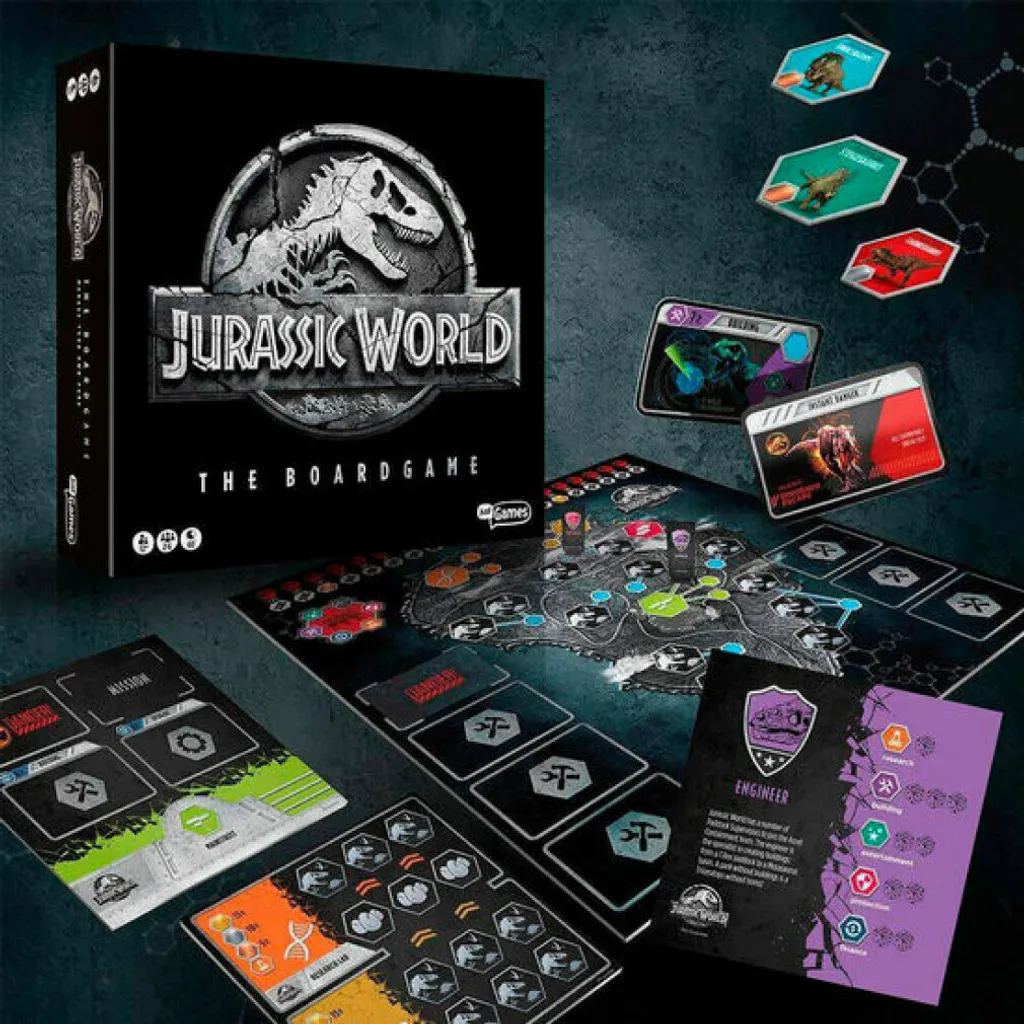 Jeu de société Jurassic World espagnol : idéal pour apprendre la langue