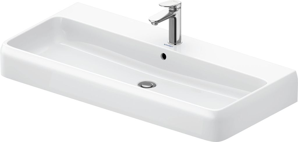 Duravit Qatego Wastafel 100x47x15,5 cm Wit Hoogglans