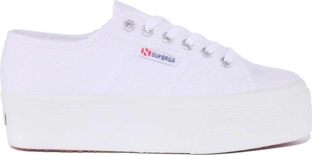 Superga 2790 Cotu Frauen Schnürung Segeltuch Plattform Produktbild 34