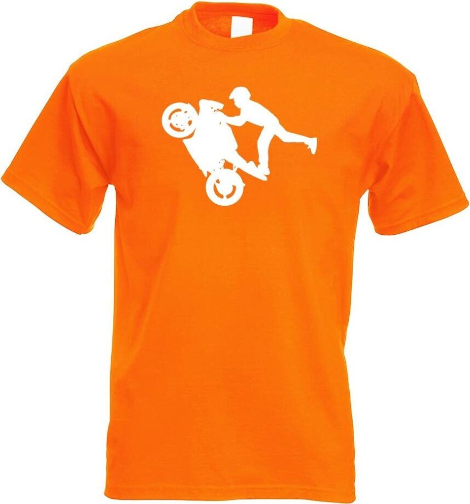 Kiwistar - T-Shirt - orange - Motorradfahrer - Rennmaschine Herren Funshirt Bedruckt Design Sprüche Spruch Motive - mit Motiv Bedruckt - Funshirt ...