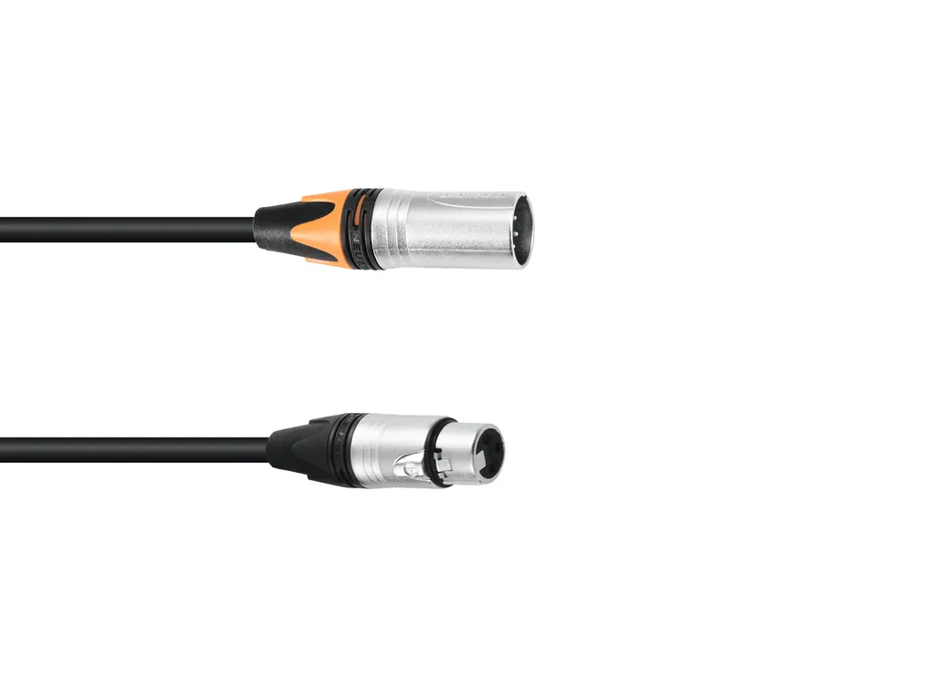 Adaptateur DMX XLR 5 pôles vers 3 pôles 0,3m PSSO Blindé Haute Qualité