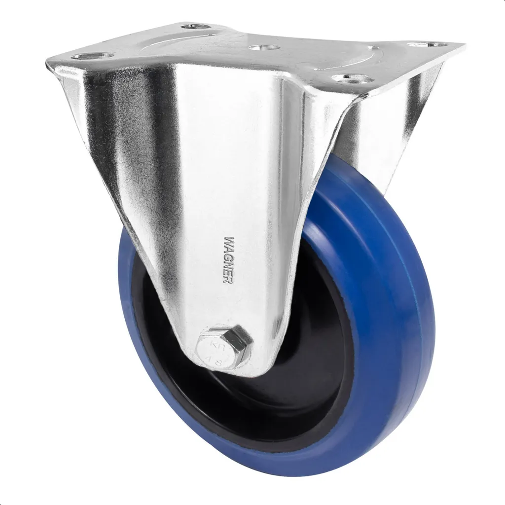 Roue de transport fixe bleue RO 8700 WAGNER pour chariot et meuble