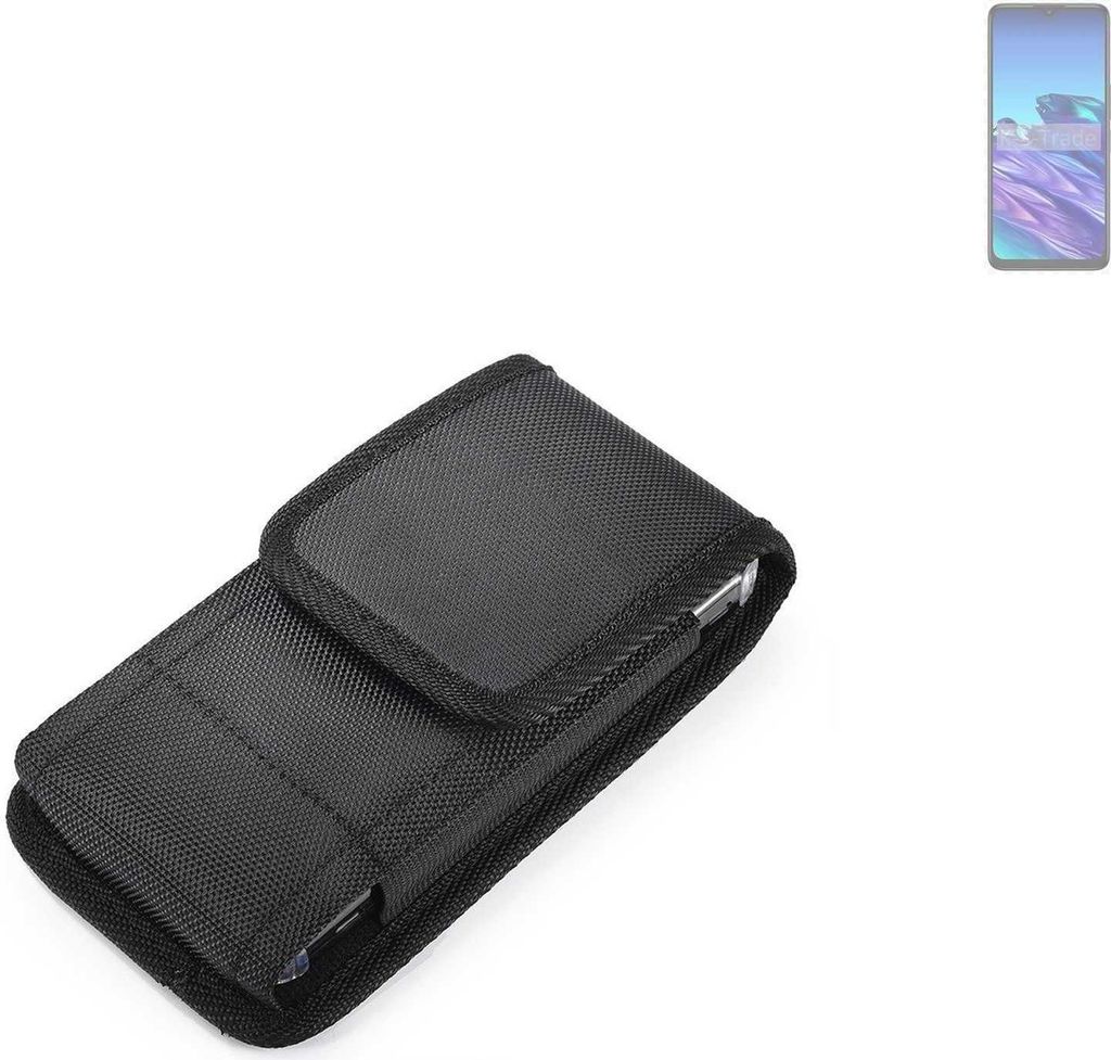 Holster Gürteltasche kompatibel mit TCL 40 XE Holster Gürtel Tasche wasserabweisend Handy Hülle Schutz Hülle Outdoor schwarz K-S-Trade