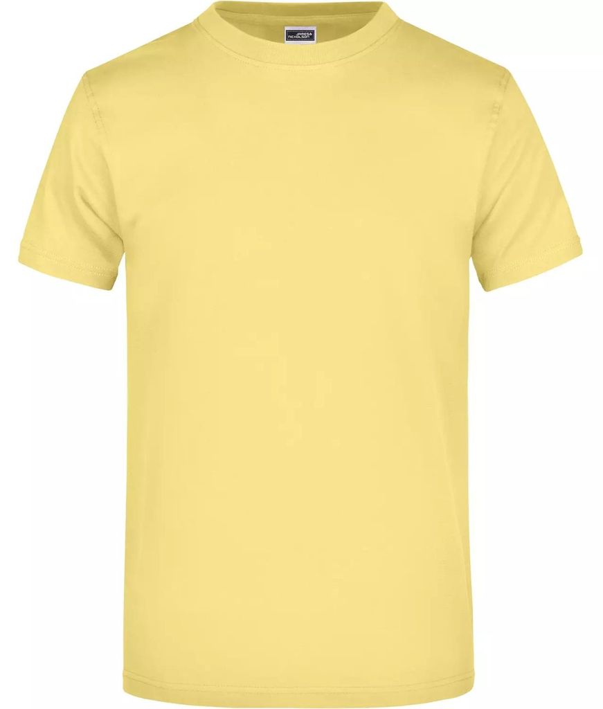 James and Nicholson - T-Shirt Rundhalsausschnitt für Herren/Damen Uni LT2621 (XXL) (Hellgelb)