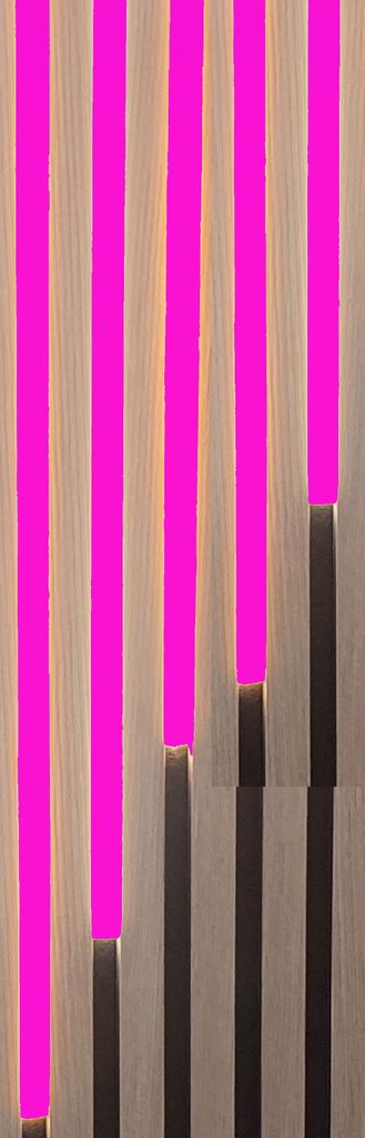 4151 LED Leuchte ALU Schiene Slim 5x50cm matt PINK inkl. Netzteil