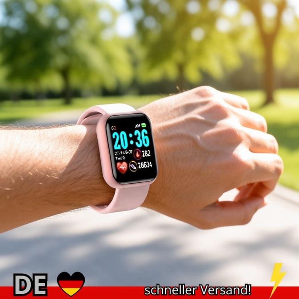 Smart Uhr Für Frauen Männer Armbanduhr Bluetooth Verbunden Telefon Player