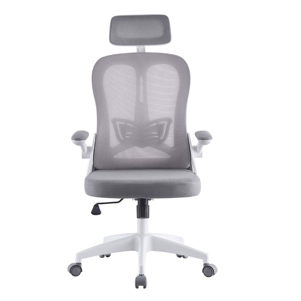 Chaise de bureau, pivotante, ergonomique, grise, Horseking Image du produit 