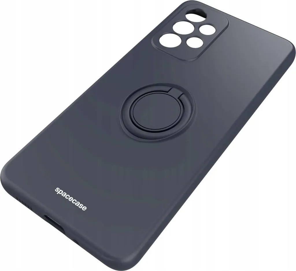 Custodia Premium Silicone SPACECASE Samsung A33 5G - Nero Opaco - 4