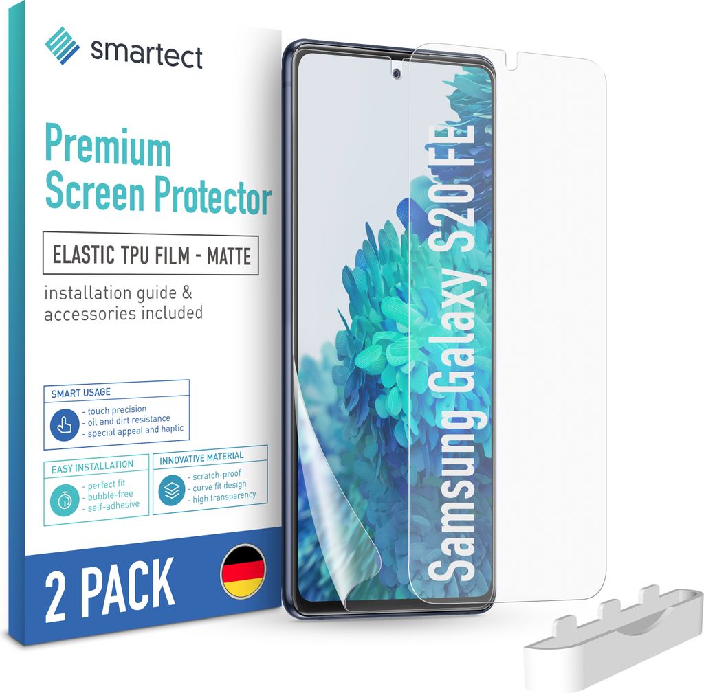 2x TPU Schutzfolie Matt für Samsung Galaxy S20 FE Displayschutz Panzerfolie