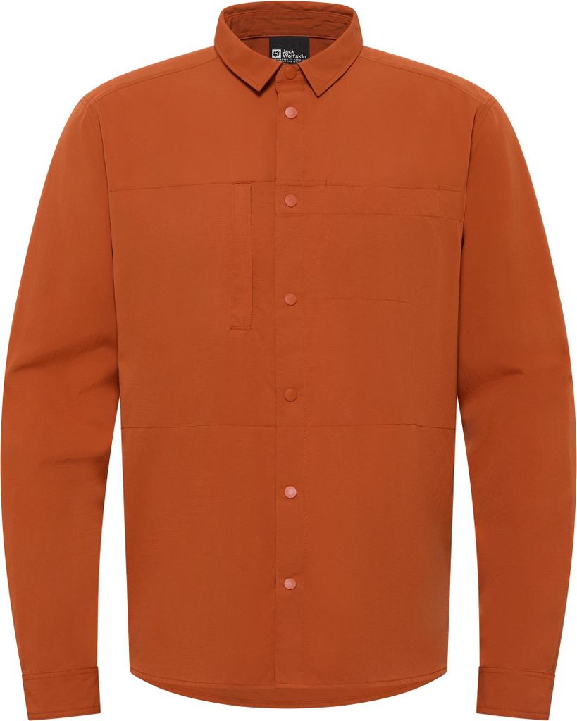 Jack Wolfskin Herren Sierra Canyon Hemd Burnt Orange L EU