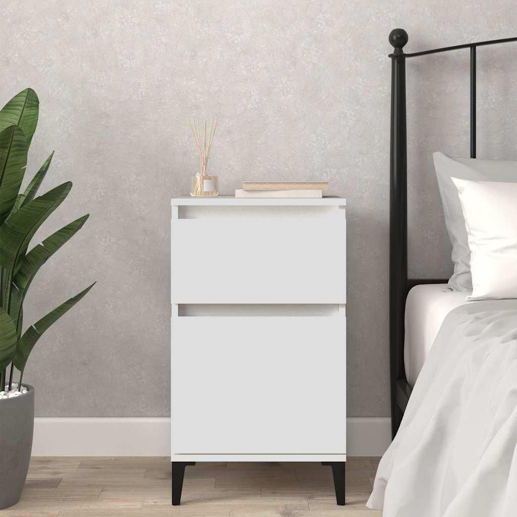 vidaXL Noční stolek bílý 40x35x70 cm Obrázek produktu 