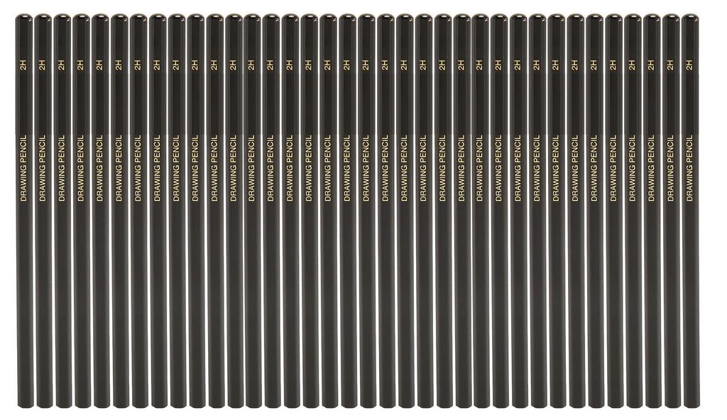 36-teiliges Set Graphitstifte, Skizzenstifte, Zeichenstifte, Schattierungsstifte für Anfänger, Hobbykünstler und Profis, 2H