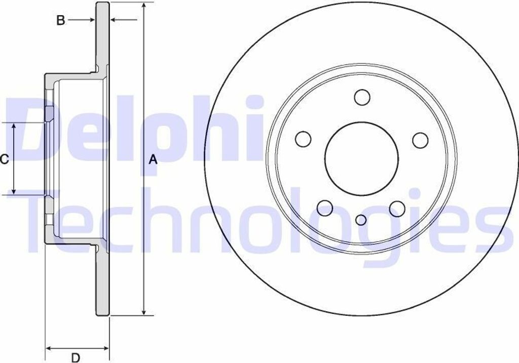 2x DELPHI Bremsscheibe BG2386 für FIAT BRAVO II (198) STILO (192) MULTIPLA (186)