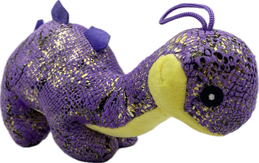 Kuscheltier Dinosaurier 30 cm lila – Weiches Plüschtier, Produktbild 