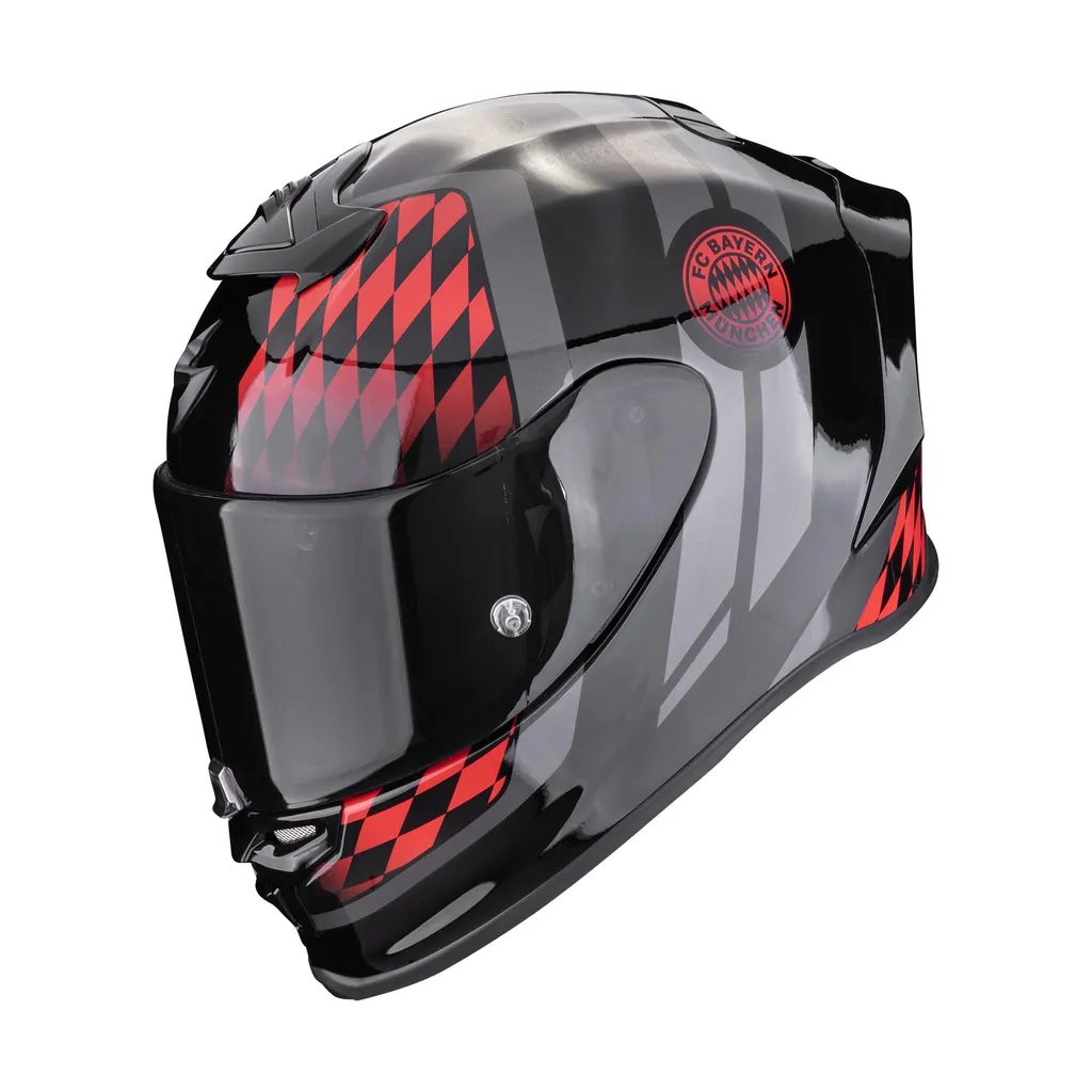 Casque Sport Scorpion Exo-R1 Evo Air FC Bayern Idéal pour Piste et Route