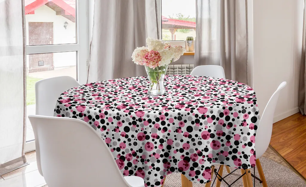 Tovaglia 150 cm ABAKUHAUS Rotonda - Design Resistente per Case Vacanze