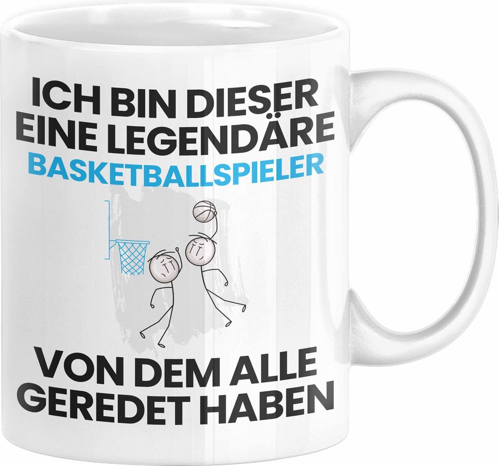 Basketballspieler Geschenk Tasse Lustige Geschenkidee Geburtstag für Basketballspieler Ich Bin Dieser Legendäre Basketballspieler Von Dem Alle Ge...