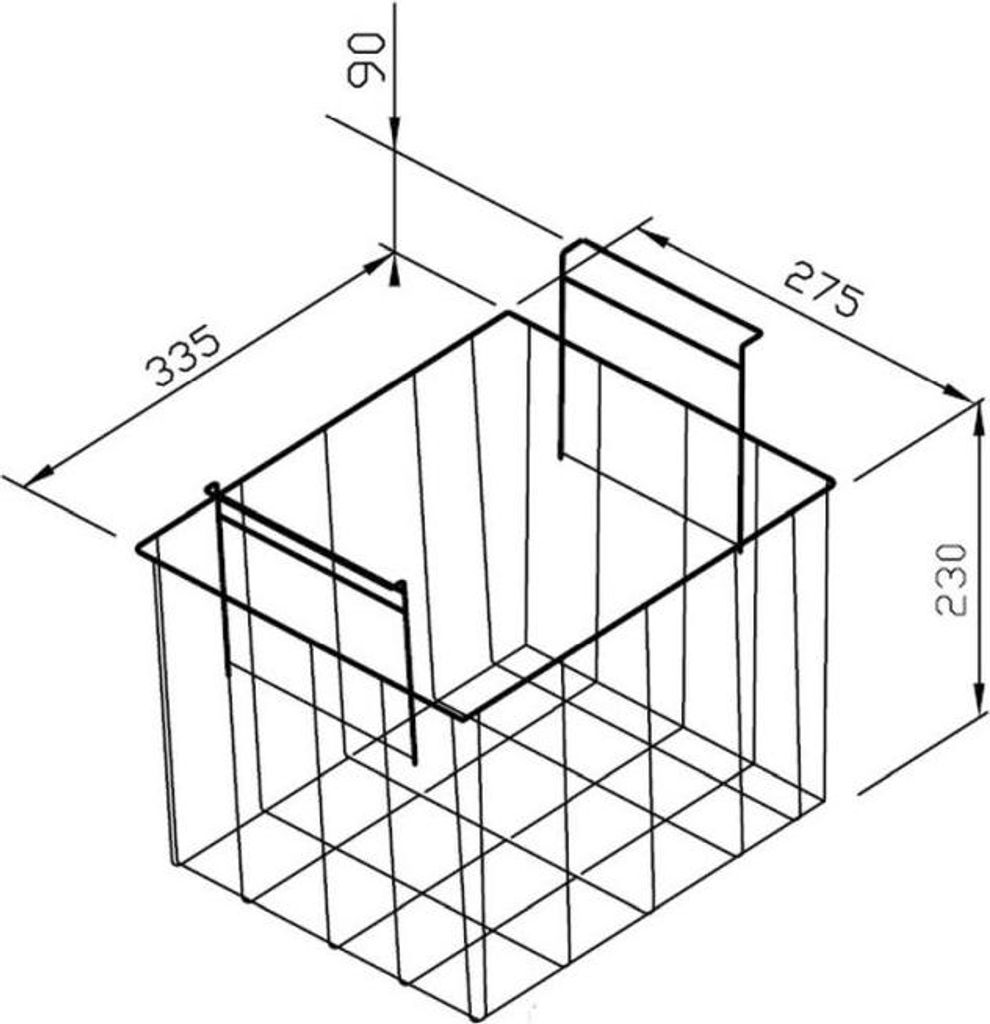 KBS Korb rilsaniert passend für Snow 15, 20, 25 335x275x230 mm